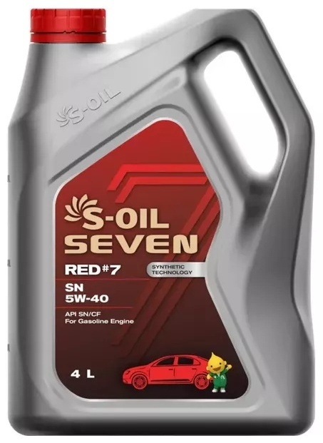 Моторное масло S-Oil 7 RED#7 5-40 SN 4л купить,NaN