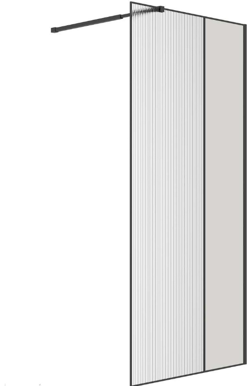 Душевая перегородка Niagara Nova NG-481-90FBLACK 90х200см купить,NaN