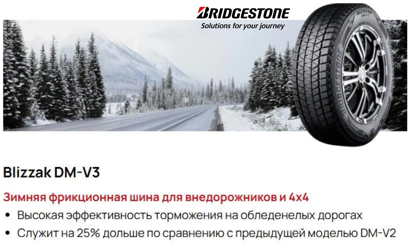 Bridgestone Blizzak DM-V3 225/55 R18 98T без шипов купить,NaN