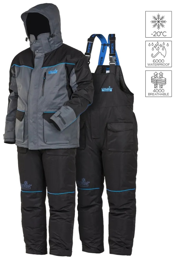 Костюм Norfin Thermax 01 черный/серый S