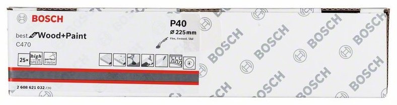 Шлифовальный круг Bosch C470 2608621032 225 мм 25 шт купить,NaN