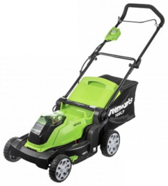 Газонокосилка колесная аккумуляторная Greenworks колесная G40LM41K4 2504707VB купить,NaN