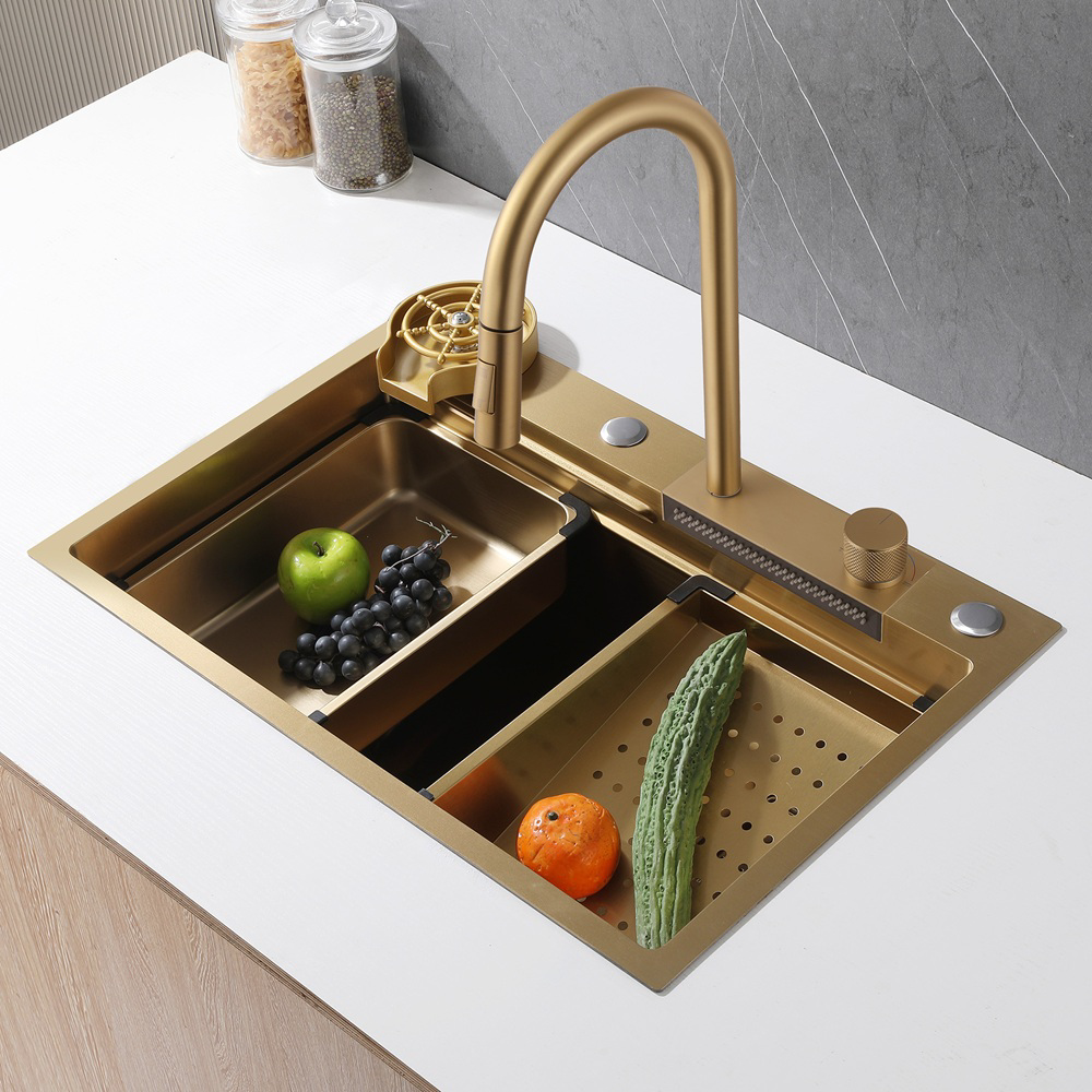 Кухонная мойка Abber Wasser Kreis AF2194G золото матовое купить,203900