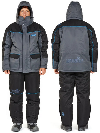 Костюм Norfin Thermax 01 черный/серый S