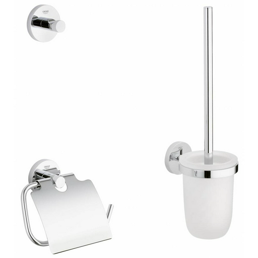 Набор Grohe City 3 в 1 40407001 ёршик, крючек, держатель для бумаги