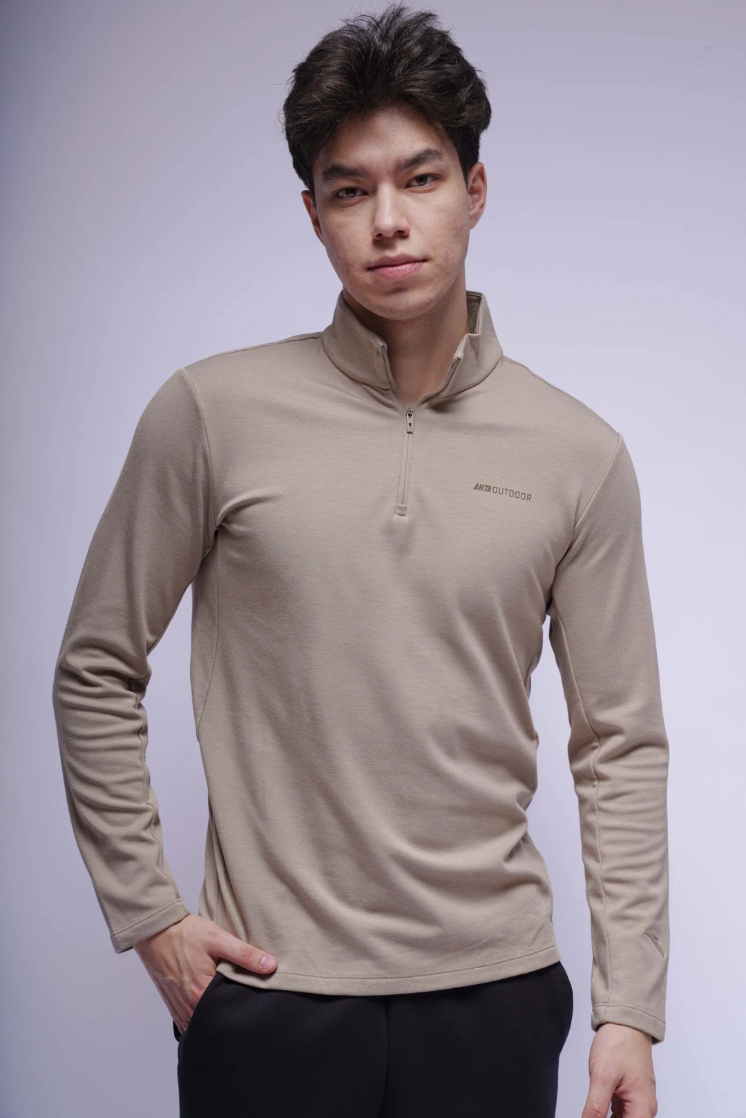 Лонгслив Anta коричневый купить,32890