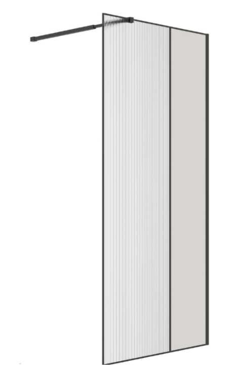 Душевая перегородка Niagara Nova NG-481-10FBLACK 100х200см купить,NaN