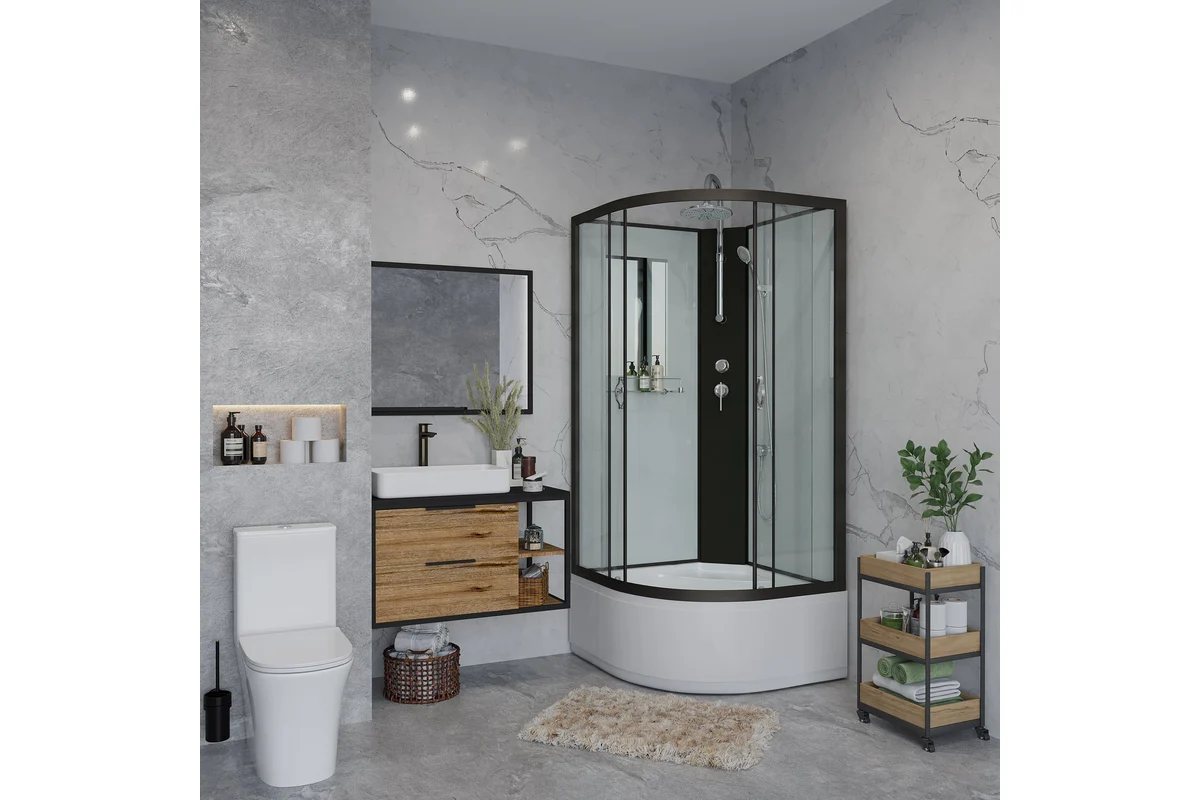 Душевая кабина Niagara NG-6709-14BKT 100х100х210см купить,NaN