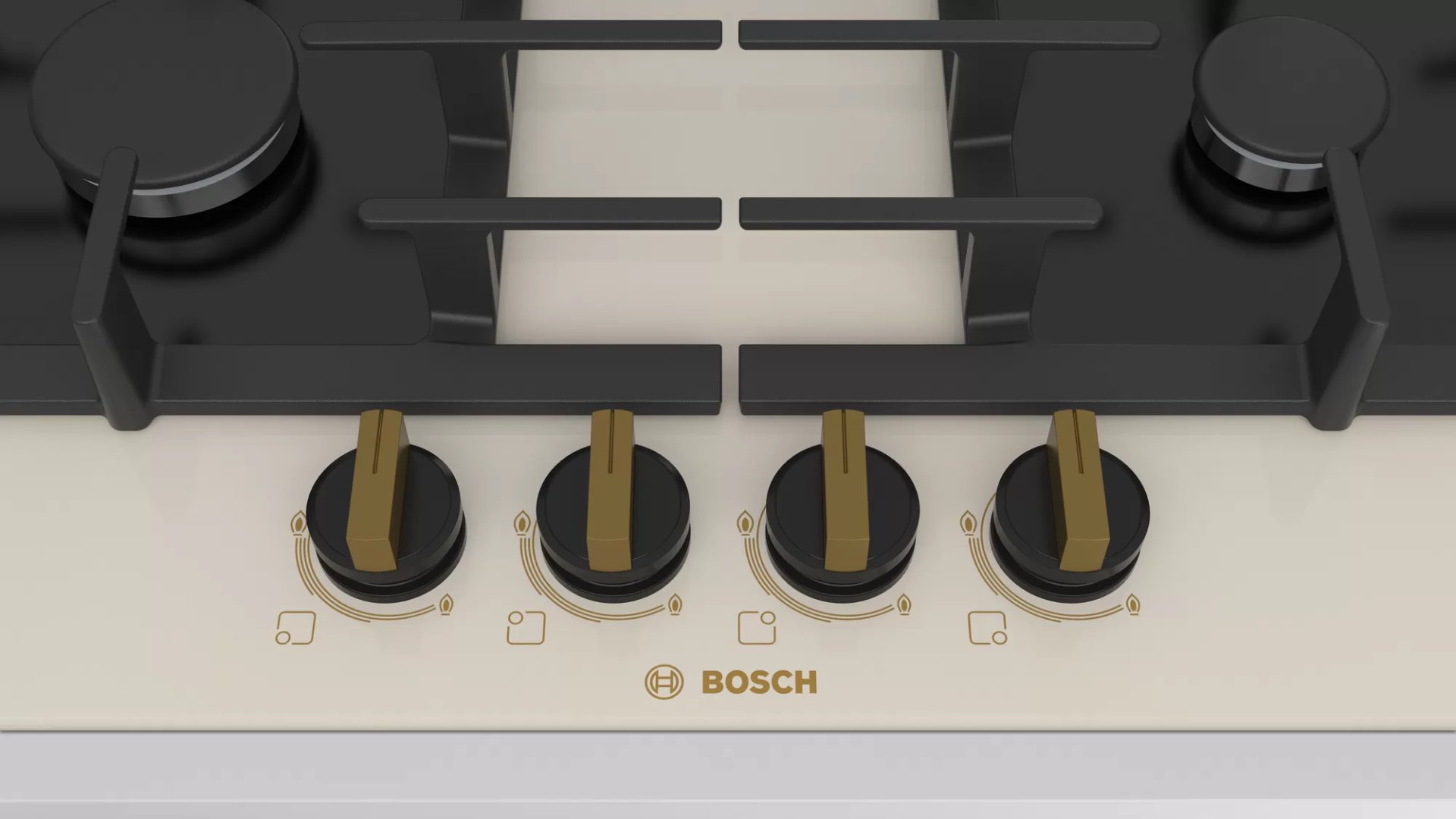 Газовая варочная поверхность Bosch PPP6B1B90R бежевая купить,NaN