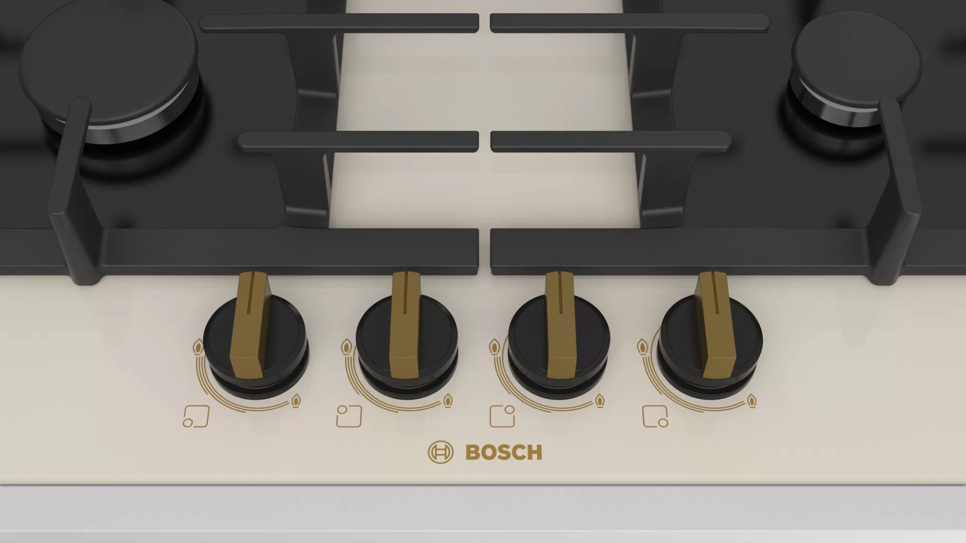 Газовая варочная поверхность Bosch PPP6B1B90R бежевая купить,NaN