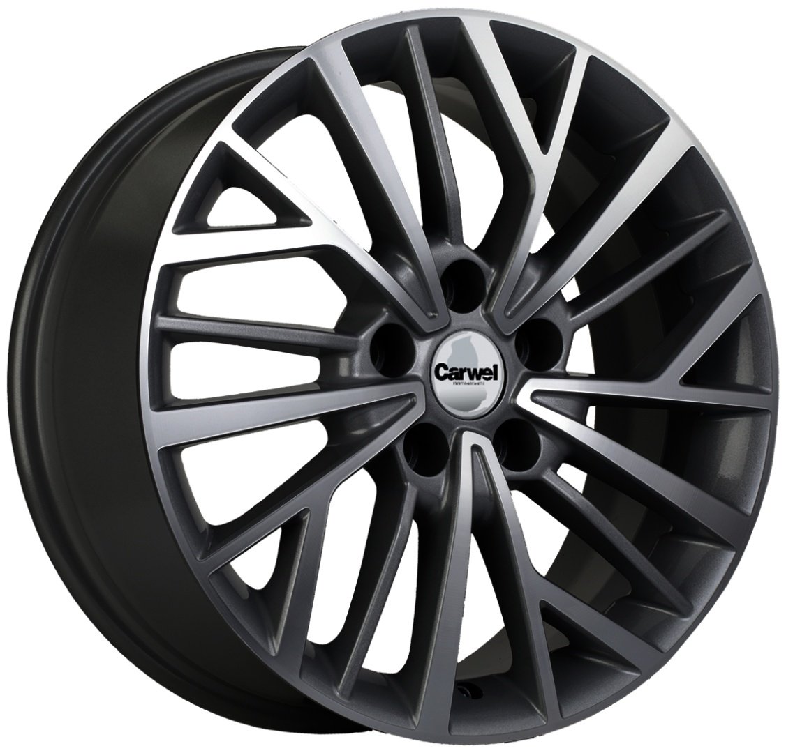 Carwel Токо 1717 7x17/5x114.3 D67.1 ET49 1 диск черный купить,NaN