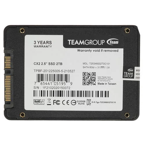 SSD накопитель Team Group CX2 T253X6002T0C101 2Tb - ForteMarket SSD накопитель Team Group CX2 T253X6002T0C101 2Tb купить,0