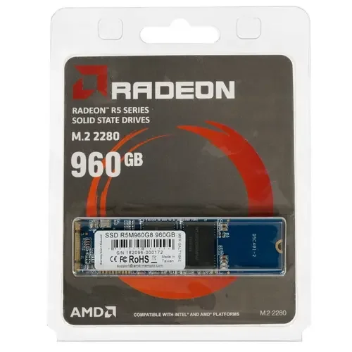 SSD накопитель AMD Radeon R5 R5M960G8 960Gb - ForteMarket SSD накопитель AMD Radeon R5 R5M960G8 960Gb купить,0