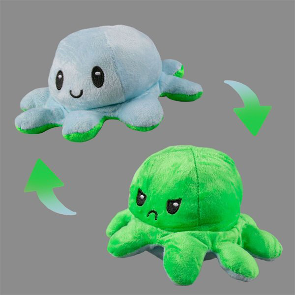 Мягкая игрушка Octopus Осьминог-перевертыш 10см зелёная-голубая   купить,NaN