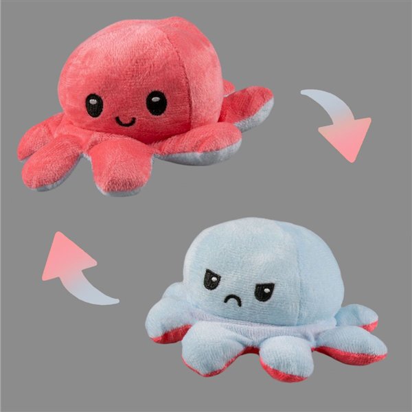 Мягкая игрушка Octopus Осьминог-перевертыш  10см розовая-голубая  купить,NaN