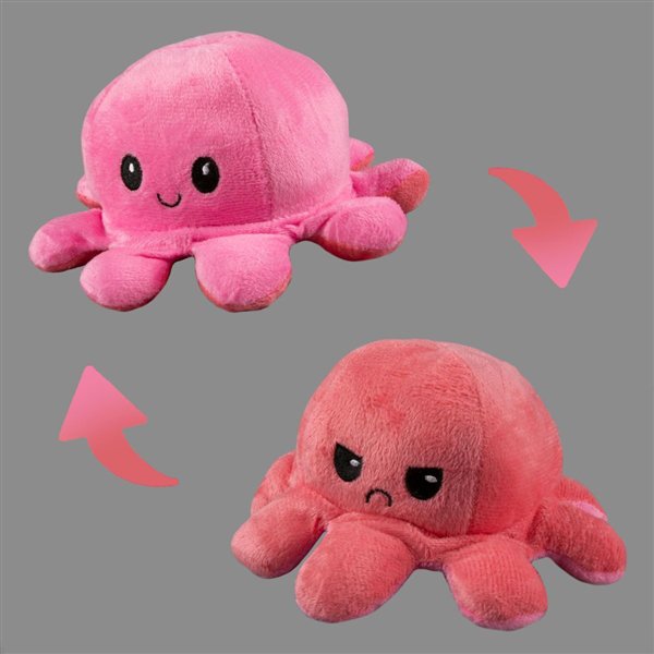 Мягкая игрушка Octopus Осьминог-перевертыш 10см  розовая-светло-розовая   купить,NaN
