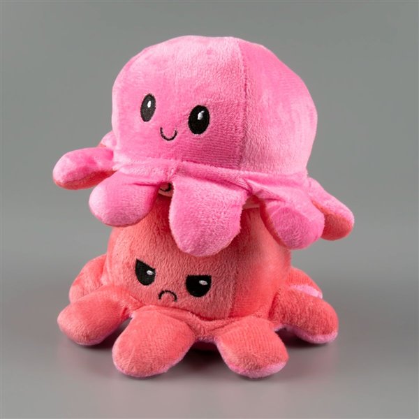 Мягкая игрушка Octopus Осьминог-перевертыш 10см  розовая-светло-розовая   купить,NaN
