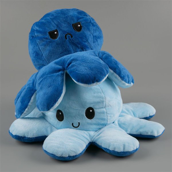 Мягкая игрушка Octopus Осьминог-перевертыш 30см синяя-голубая купить,NaN