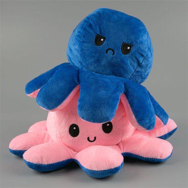 Мягкая игрушка Octopus Осьминог-перевертыш 30см синяя-розовая купить,NaN