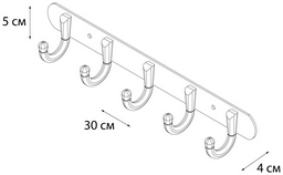 Планка Fixsen FX-1715 30х4х5см серый
