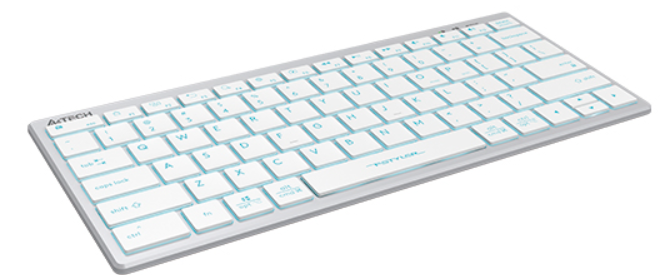 Клавиатура A4tech FX61 Ice Blue Led белая купить,0
