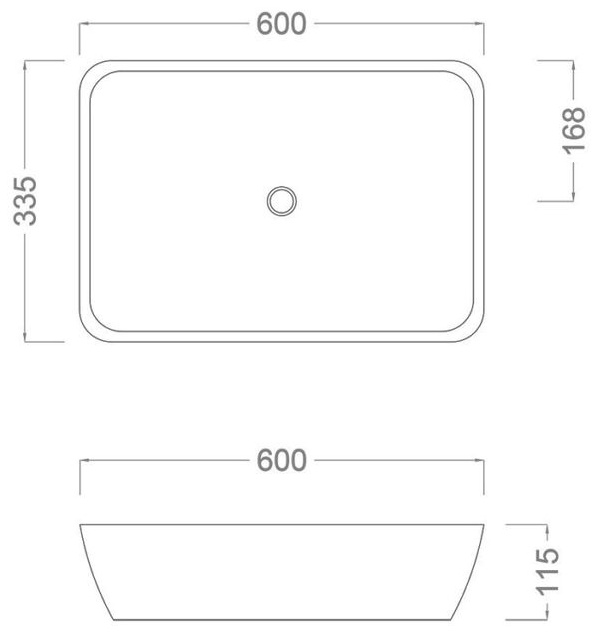 Раковина-чаша Hans VM-2626 001 60х33см черный