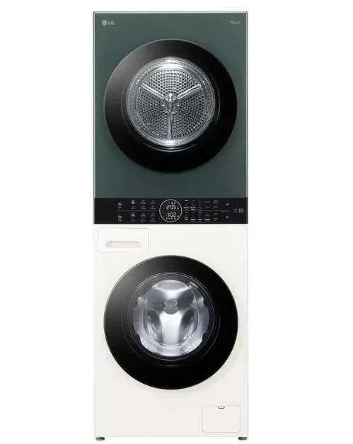 Стиральная машина LG W4W8LVPK2HM зеленая, белая