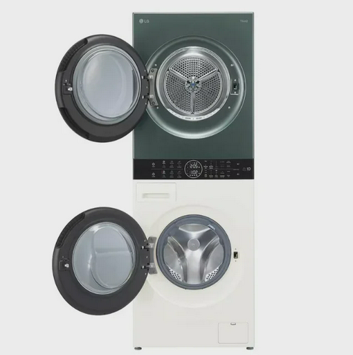 Стиральная машина LG W4W8LVPK2HM зеленая, белая