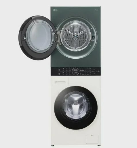 Стиральная машина LG W4W8LVPK2HM зеленая, белая