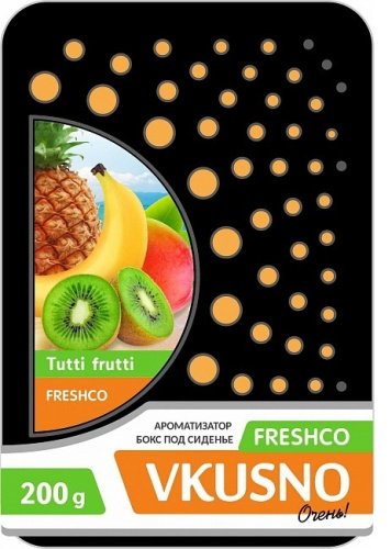 AZARD ароматизатор гелевый AR4BX080 Freshco Vkusno тутти-фрутти