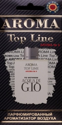 Aroma Top Line ароматизатор картонный 9 Acqua di Gio купить,NaN