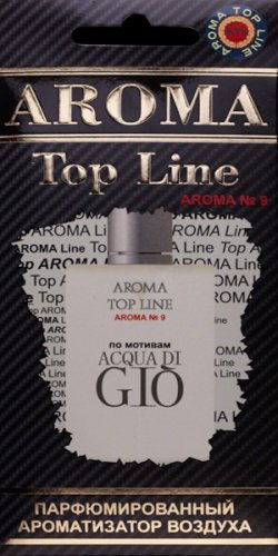 Aroma Top Line ароматизатор картонный 9 Acqua di Gio купить,NaN