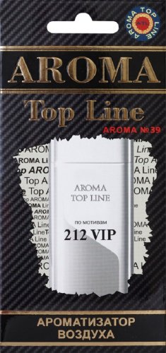 Aroma Top Line ароматизатор картонный 4603720935339 A №39 Carolina Herrera 212 VIP