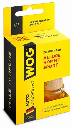 WOG ароматизатор жидкий WGC1001 Allure Homme Sport 8 мл