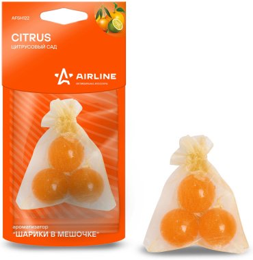 AIRLINE ароматизатор пластиковый AFSH122 цитрусовый сад
