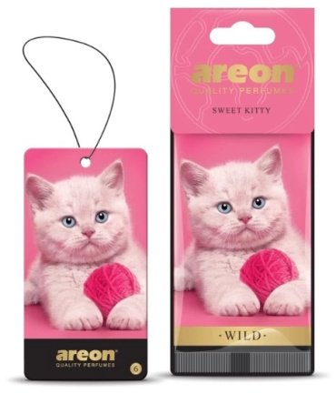 AREON ароматизатор картонный AW06 WILD Sweet Kitty