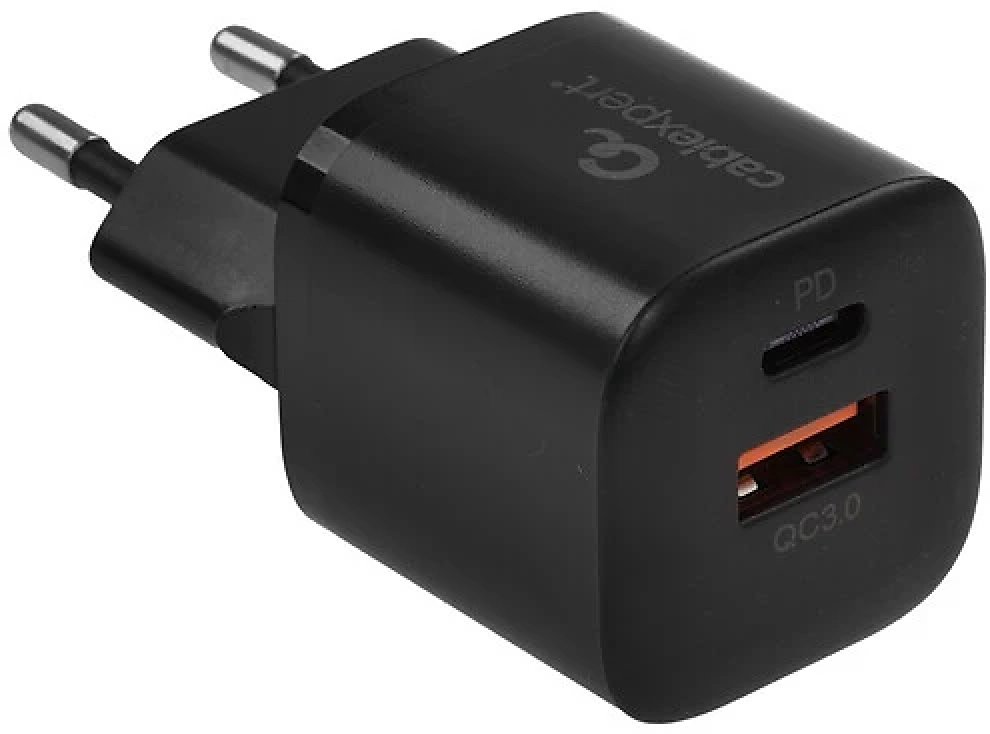 Зарядное устройство Cablexpert Cablexpert MP3A-PC-47 USB Type-C, USB 20 Вт черный купить,NaN