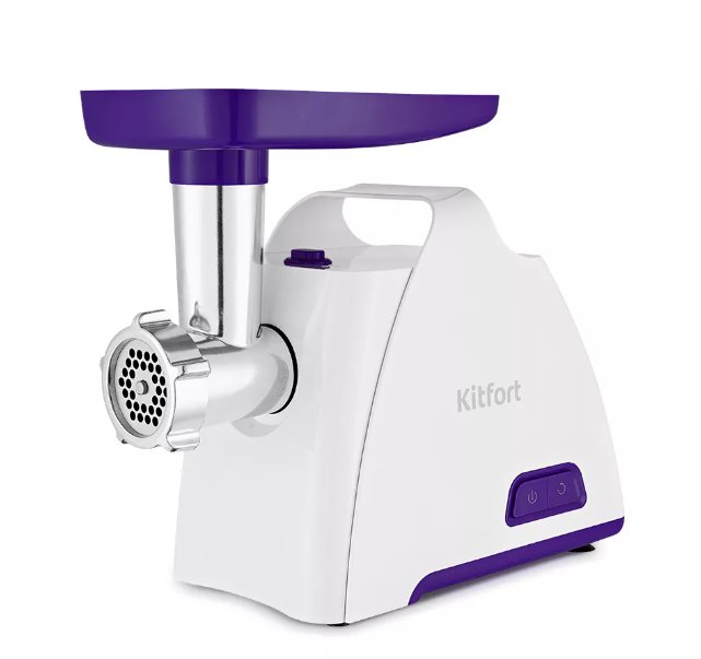 Мясорубка Kitfort KT-2112-1 бело-фиолетовый