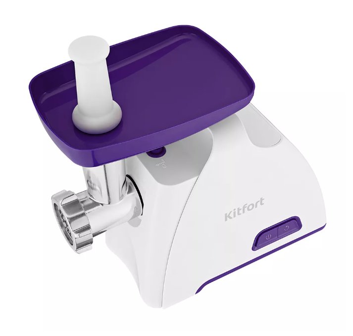 Мясорубка Kitfort KT-2112-1 бело-фиолетовый - ForteMarket Мясорубка Kitfort KT-2112-1 бело-фиолетовый купить,0