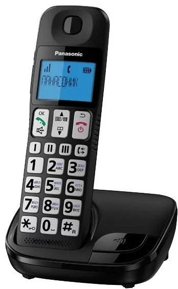Радиотелефон Panasonic KX-TGE110RUB черный купить,NaN