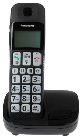 Радиотелефон Panasonic KX-TGE110RUB черный купить,NaN