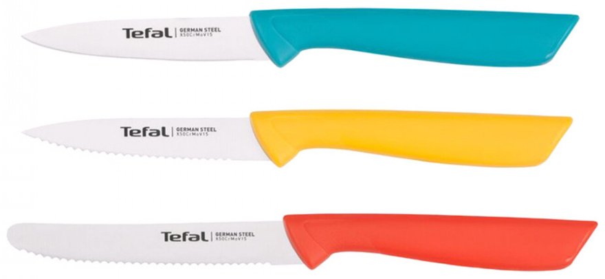 Набор ножей Tefal Colourfood K273S304 2100128559, лезвие: нержавеющая сталь 3 шт