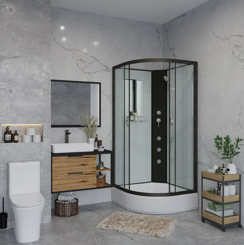 Душевая кабина Niagara NG-6701-14BKG 90х90х200см купить,395200