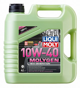 Моторное масло Liqui Moly MOLYGEN 10W40 4л купить,NaN