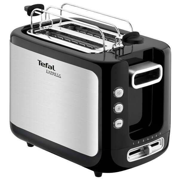 Тостер Tefal TT365031 черно-серебристый