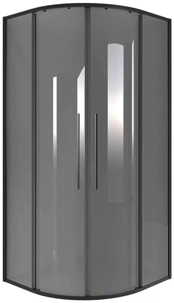 Ограждение душевое Niagara NG-2826-34BLACK 90х90х195см черный купить,NaN