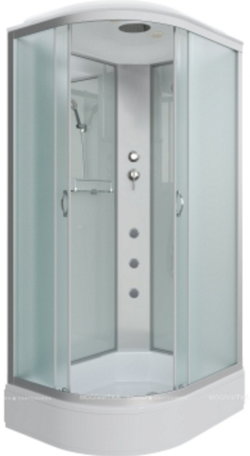 Кабина душевая Niagara NG-33294-14LBKTG 120х90х215см серый
