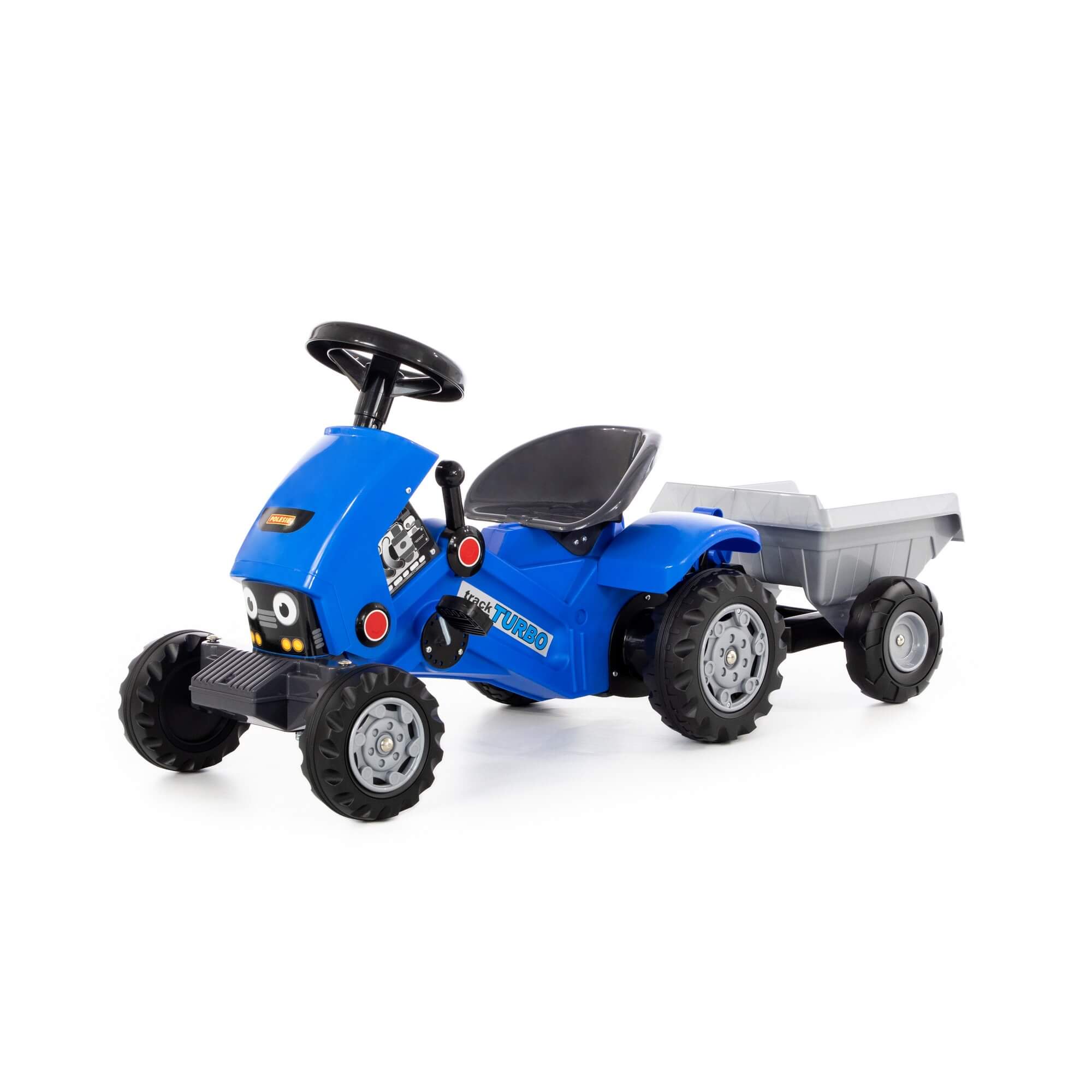 Каталка Полесье Трактор с педалями Turbo-2 84651 синяя купить,0