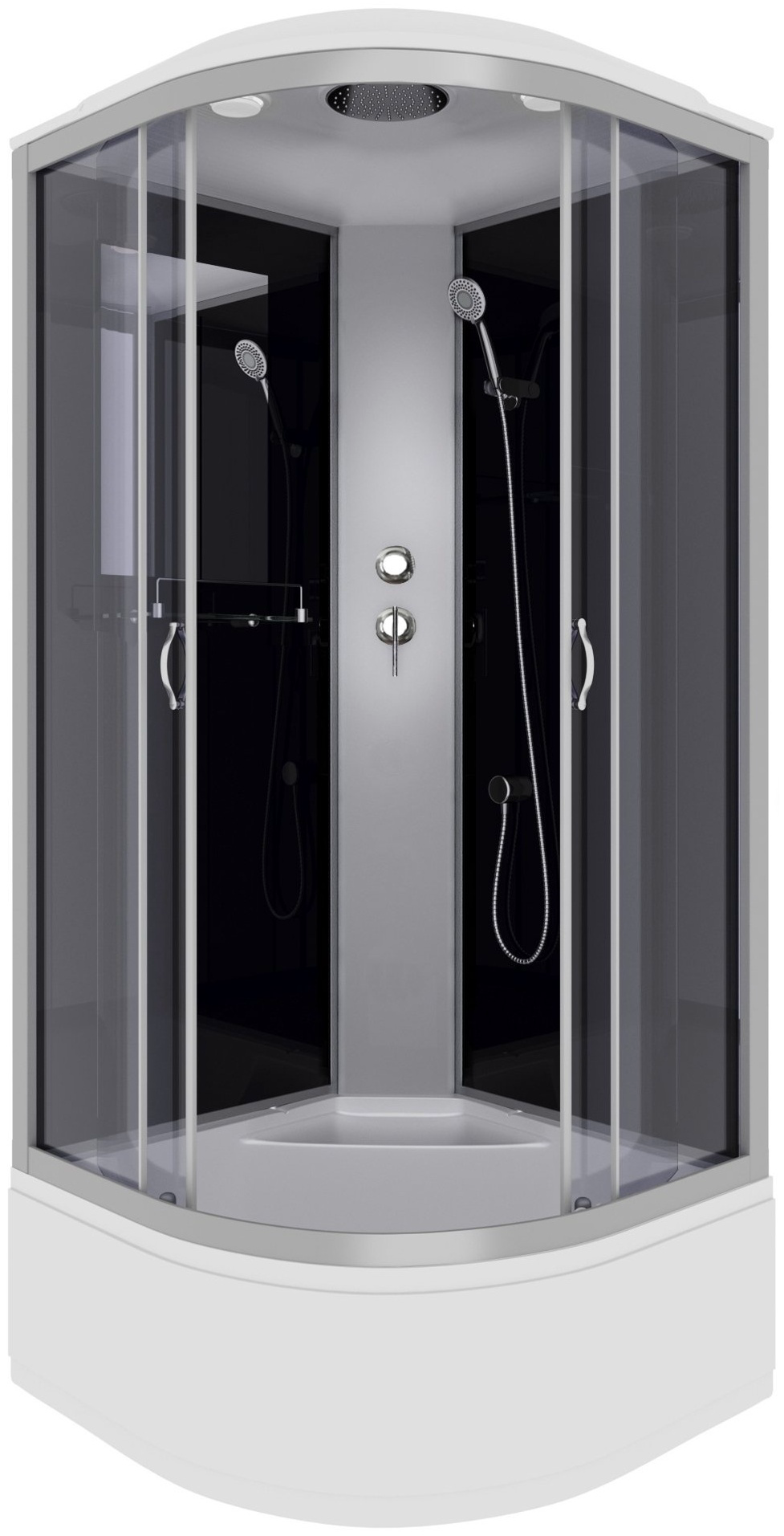 Кабина душевая Niagara NG-2508-14 90х90х215см черный купить,NaN