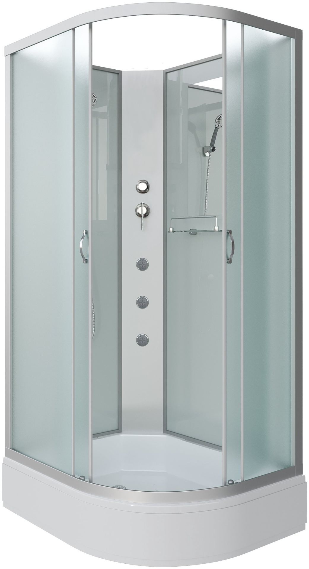 Кабина душевая Niagara NG-33294-14LBKG 120х90х215см серый купить,NaN